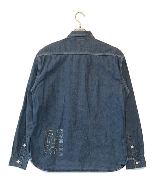 Denham（デンハム）Denham (デンハム) WIND AND SEA (ウィンダンシー) DENHAMxWDS DENIM SHIRTS ブルー サイズ:MEDIUMの古着・服飾アイテム