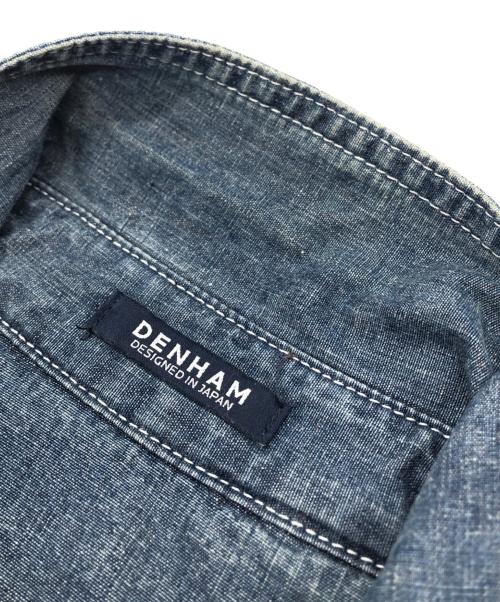 Denham（デンハム）Denham (デンハム) WIND AND SEA (ウィンダンシー) DENHAMxWDS DENIM SHIRTS ブルー サイズ:MEDIUMの古着・服飾アイテム