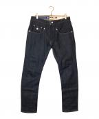 Denhamデンハム）の古着「クロスバック デニムパンツ」｜インディゴ