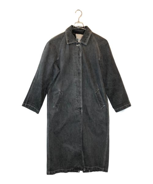 Learsi（レイア）Learsi (レイア) デニムバルマカーンコート ブラック サイズ:Mの古着・服飾アイテム