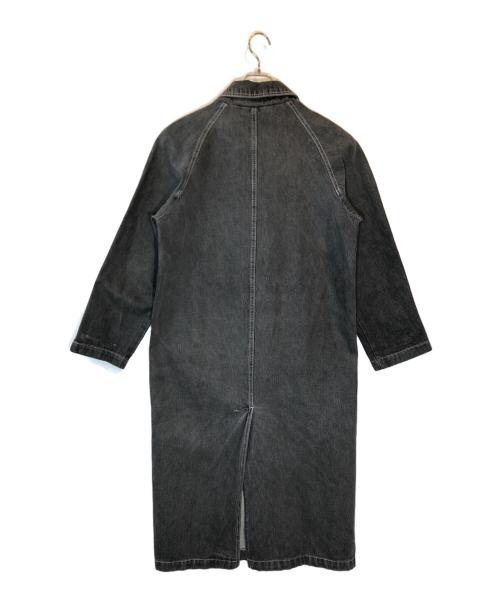 Learsi（レイア）Learsi (レイア) デニムバルマカーンコート ブラック サイズ:Mの古着・服飾アイテム