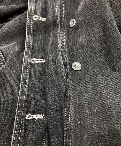 Learsi（レイア）Learsi (レイア) デニムバルマカーンコート ブラック サイズ:Mの古着・服飾アイテム