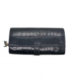 Felisi（フェリージ）の古着「型押しレザーウォレット」｜ブラック