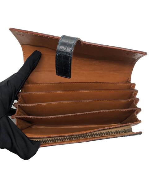 Felisi（フェリージ）Felisi (フェリージ) 型押しレザーウォレット ブラックの古着・服飾アイテム