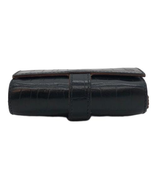 Felisi（フェリージ）Felisi (フェリージ) 型押し2つ折り財布 ブラックの古着・服飾アイテム