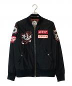 PUNK DRUNKERS×Cukuiパンクドランカーズ×）の古着「MA-1ジャケット」｜ブラック