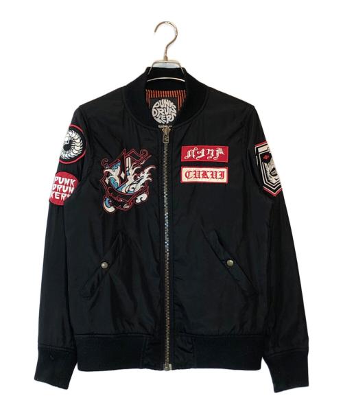 PUNK DRUNKERS（パンクドランカーズ）PUNK DRUNKERS (パンクドランカーズ) Cukui MA-1ジャケット ブラック サイズ:Mの古着・服飾アイテム