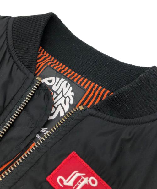 PUNK DRUNKERS（パンクドランカーズ）PUNK DRUNKERS (パンクドランカーズ) Cukui MA-1ジャケット ブラック サイズ:Mの古着・服飾アイテム