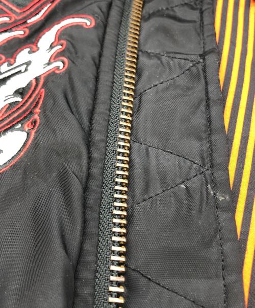 PUNK DRUNKERS（パンクドランカーズ）PUNK DRUNKERS (パンクドランカーズ) Cukui MA-1ジャケット ブラック サイズ:Mの古着・服飾アイテム