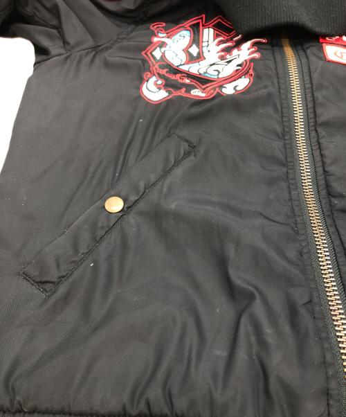 PUNK DRUNKERS（パンクドランカーズ）PUNK DRUNKERS (パンクドランカーズ) Cukui MA-1ジャケット ブラック サイズ:Mの古着・服飾アイテム