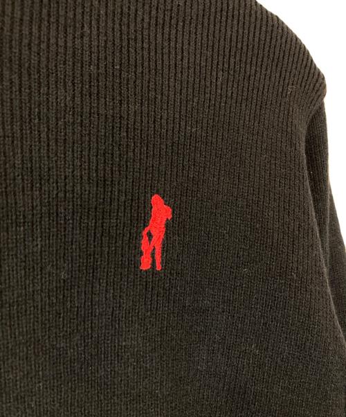 Hysteric Glamour（ヒステリックグラマー）Hysteric Glamour (ヒステリックグラマー) HYSTERIC TIMES刺繍 タートルネックセーター ニット ブラック サイズ:XLの古着・服飾アイテム