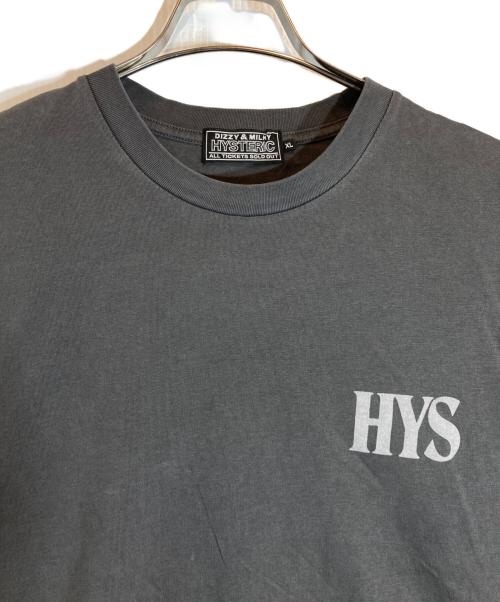 Hysteric Glamour（ヒステリックグラマー）Hysteric Glamour (ヒステリックグラマー) WHISKY WOMAN Tシャツ グレー サイズ:XLの古着・服飾アイテム