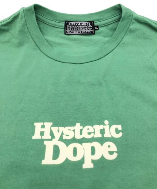 Hysteric Glamour（ヒステリックグラマー）Hysteric Glamour (ヒステリックグラマー) HYSTERIC DOPE Tシャツ グリーン サイズ:XLの古着・服飾アイテム