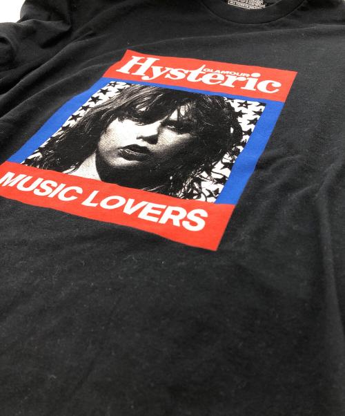 Hysteric Glamour（ヒステリックグラマー）Hysteric Glamour (ヒステリックグラマー) HG MUSIC MAGAZINE ブラック サイズ:XLの古着・服飾アイテム