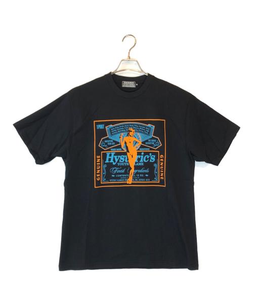Hysteric Glamour（ヒステリックグラマー）Hysteric Glamour (ヒステリックグラマー) HG LABEL Tシャツ ブラック サイズ:XLの古着・服飾アイテム