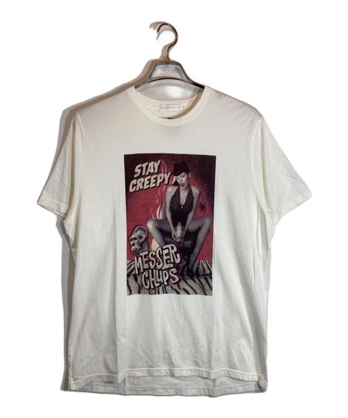 Thee Hysteric XXX（ジィ ヒステリックトリプルエックス）Thee Hysteric XXX (ジィ ヒステリックトリプルエックス) プリントカットソー ホワイト サイズ:XLの古着・服飾アイテム