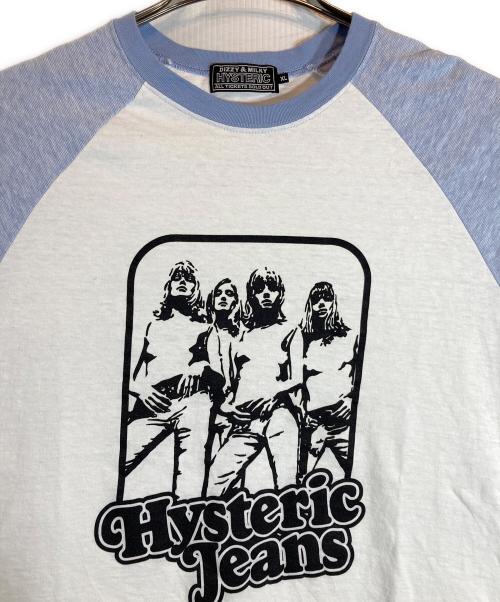 Hysteric Glamour（ヒステリックグラマー）Hysteric Glamour (ヒステリックグラマー) ラグランカットソー ホワイト サイズ:XLの古着・服飾アイテム