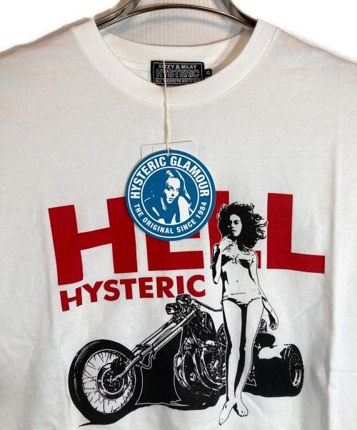 Hysteric Glamour（ヒステリックグラマー）Hysteric Glamour (ヒステリックグラマー) HELL HYSTERICTシャツ ホワイト サイズ:XL 未使用品の古着・服飾アイテム