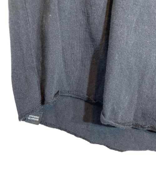 Hysteric Glamour（ヒステリックグラマー）Hysteric Glamour (ヒステリックグラマー) ラグランカットソー ホワイト×ブラック サイズ:XLの古着・服飾アイテム