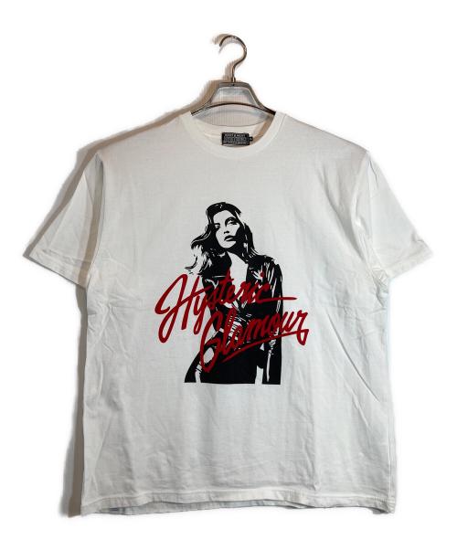 Hysteric Glamour（ヒステリックグラマー）Hysteric Glamour (ヒステリックグラマー) LEATHER WOMAN Tシャツ ホワイト サイズ:XLの古着・服飾アイテム