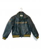 PORSCHE×Aime Leon Doreポルシェ×エメ レオン ドレ）の古着「993 Turbo Leather Club Jacket」｜グリーン