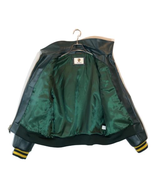 PORSCHE（ポルシェ）PORSCHE (ポルシェ) Aime Leon Dore (エメ レオン ドレ) 993 Turbo Leather Club Jacket グリーン サイズ:SIZE Mの古着・服飾アイテム