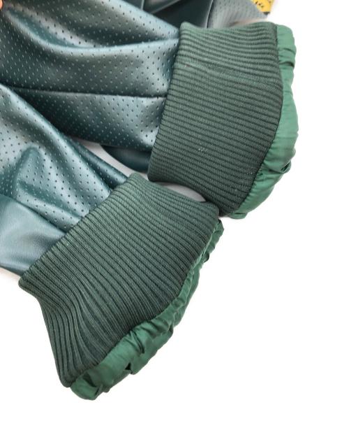 PORSCHE（ポルシェ）PORSCHE (ポルシェ) Aime Leon Dore (エメ レオン ドレ) 993 Turbo Leather Club Jacket グリーン サイズ:SIZE Mの古着・服飾アイテム