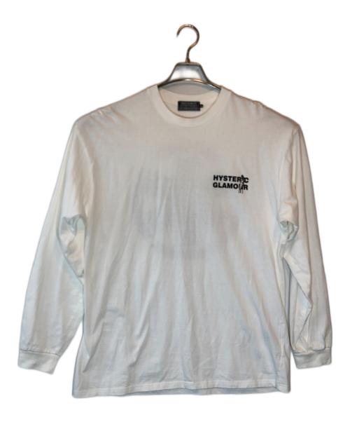Hysteric Glamour（ヒステリックグラマー）Hysteric Glamour (ヒステリックグラマー) TECHNICIANロングスリーブカットソー ホワイト サイズ:XLの古着・服飾アイテム