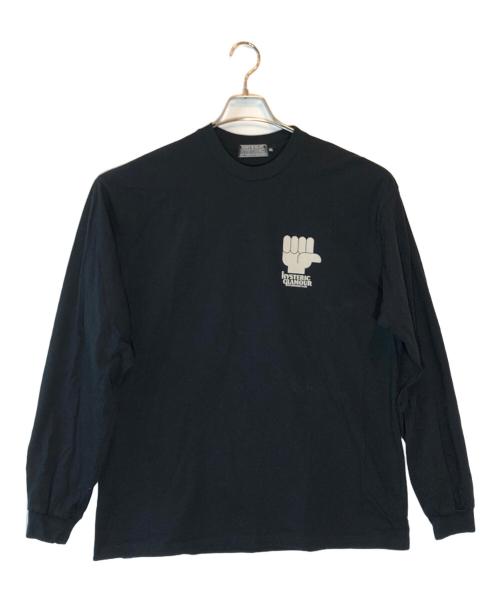 Hysteric Glamour（ヒステリックグラマー）Hysteric Glamour (ヒステリックグラマー) HYS HITCHHIKING CLUB T-shirt ブラック サイズ:SIZE XLの古着・服飾アイテム