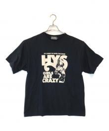 Hysteric Glamour（ヒステリックグラマー）の古着「GIRLS ARE CRAZY Tシャツ」｜ブラック