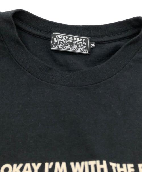 Hysteric Glamour（ヒステリックグラマー）Hysteric Glamour (ヒステリックグラマー) GIRLS ARE CRAZY Tシャツ ブラック サイズ:SIZE XLの古着・服飾アイテム