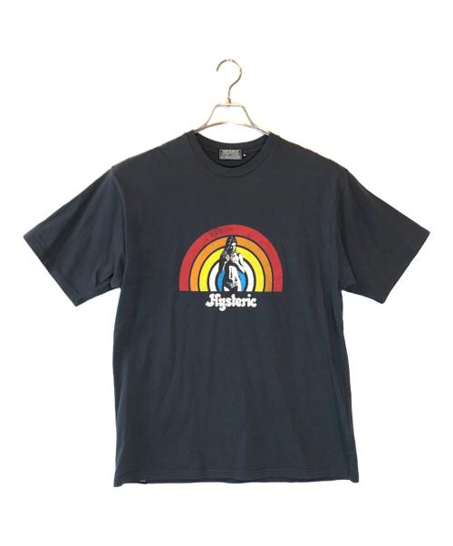 Hysteric Glamour（ヒステリックグラマー）Hysteric Glamour (ヒステリックグラマー) HYSTERIC RAINBOW Tシャツ グレー サイズ:SIZE XLの古着・服飾アイテム