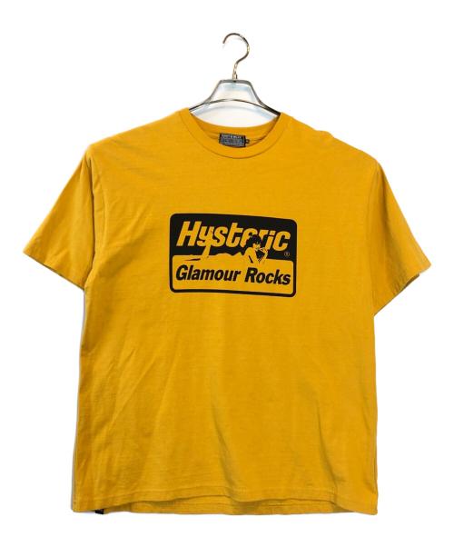 Hysteric Glamour（ヒステリックグラマー）Hysteric Glamour (ヒステリックグラマー) プリントTシャツ イエロー サイズ:XLの古着・服飾アイテム