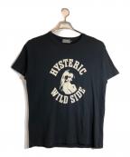 Hysteric Glamourヒステリックグラマー）の古着「WILD SIDE Tシャツ」｜ブラック