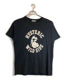Hysteric Glamour（ヒステリックグラマー）の古着「WILD SIDE Tシャツ」｜ブラック