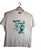Hysteric Glamourヒステリックグラマー）の古着「KISSIN' HYSTERIC Tシャツ」｜ホワイト