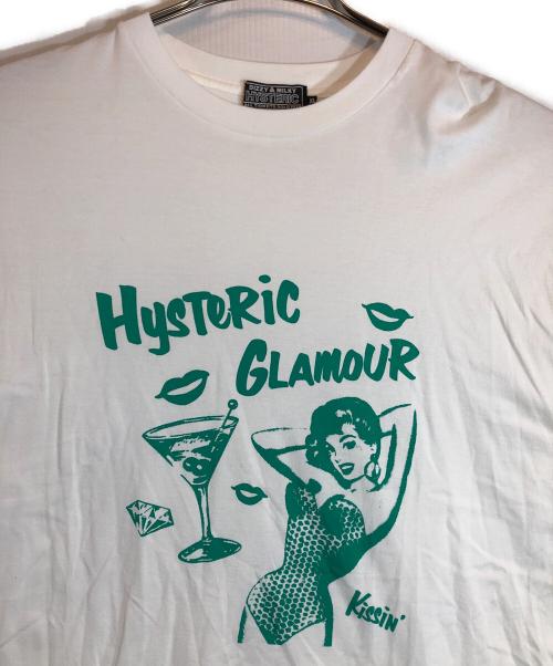 Hysteric Glamour（ヒステリックグラマー）Hysteric Glamour (ヒステリックグラマー) KISSIN' HYSTERIC Tシャツ ホワイト サイズ:XLの古着・服飾アイテム