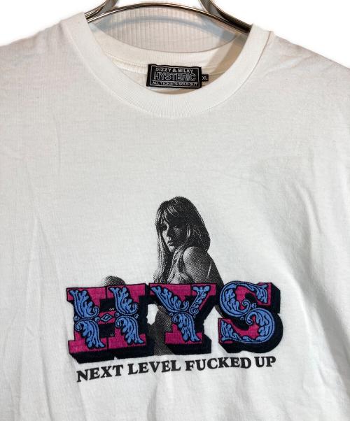 Hysteric Glamour（ヒステリックグラマー）Hysteric Glamour (ヒステリックグラマー) NEXT LEVEL Embroidery T-Shirt ホワイト サイズ:XLの古着・服飾アイテム