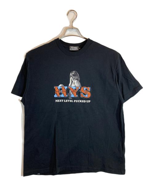 Hysteric Glamour（ヒステリックグラマー）Hysteric Glamour (ヒステリックグラマー) NEXT LEVEL Embroidery T-Shirt ブラック サイズ:SIZE XLの古着・服飾アイテム