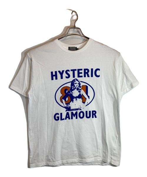 Hysteric Glamour（ヒステリックグラマー）Hysteric Glamour (ヒステリックグラマー) プリントTシャツ ホワイト サイズ:XLの古着・服飾アイテム