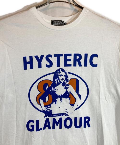Hysteric Glamour（ヒステリックグラマー）Hysteric Glamour (ヒステリックグラマー) プリントTシャツ ホワイト サイズ:XLの古着・服飾アイテム
