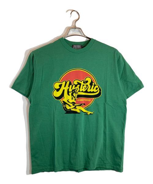 Hysteric Glamour（ヒステリックグラマー）Hysteric Glamour (ヒステリックグラマー) HYSTERIC SOUND STUDIO Tシャツ グリーン サイズ:XLの古着・服飾アイテム