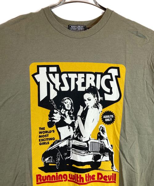 Hysteric Glamour（ヒステリックグラマー）Hysteric Glamour (ヒステリックグラマー) HYSTERIC MOVIE Tシャツ カーキ サイズ:XLの古着・服飾アイテム