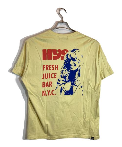 Hysteric Glamour（ヒステリックグラマー）Hysteric Glamour (ヒステリックグラマー) FRESH JUICE BAR Tシャツ イエロー サイズ:XLの古着・服飾アイテム