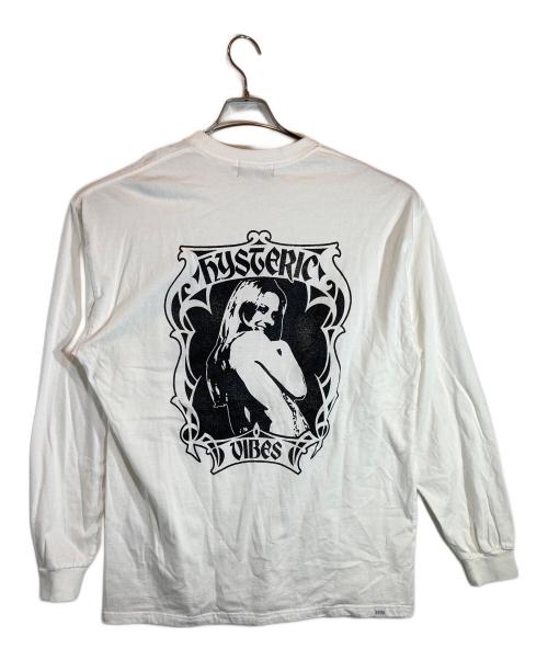 Hysteric Glamour（ヒステリックグラマー）Hysteric Glamour (ヒステリックグラマー) HYSTERIC VIBES Tシャツ ホワイト サイズ:XLの古着・服飾アイテム