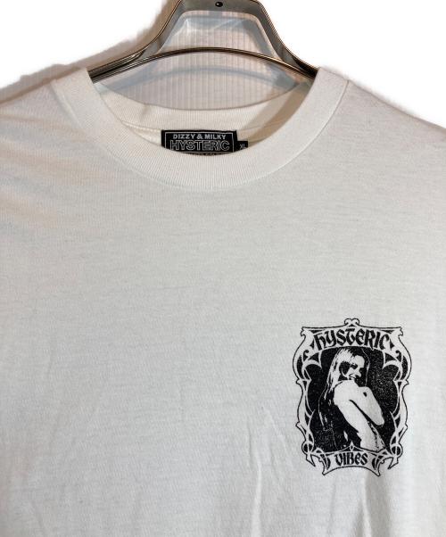 Hysteric Glamour（ヒステリックグラマー）Hysteric Glamour (ヒステリックグラマー) HYSTERIC VIBES Tシャツ ホワイト サイズ:XLの古着・服飾アイテム