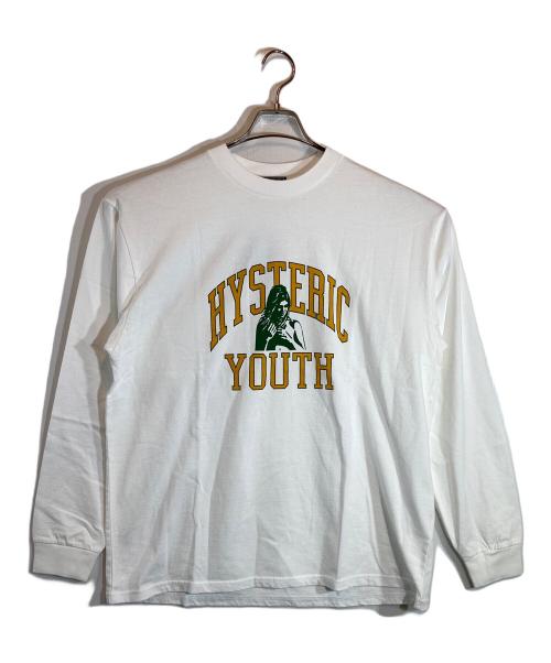Hysteric Glamour（ヒステリックグラマー）Hysteric Glamour (ヒステリックグラマー) H.YOUTH Tee ホワイト サイズ:XL 未使用品の古着・服飾アイテム