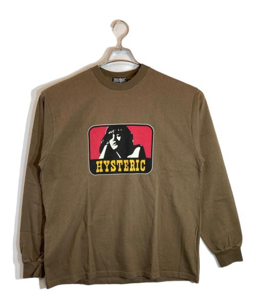 Hysteric Glamour（ヒステリックグラマー）Hysteric Glamour (ヒステリックグラマー) UNTAMED GIRL Tシャツ ブラウン サイズ:XL 未使用品の古着・服飾アイテム