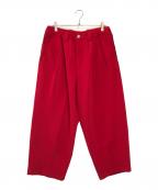 TIGHTBOOTH PRODUCTIONタイトブースプロダクション）の古着「WIDE BALOON PANTS」｜レッド
