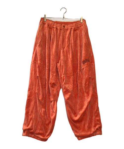 TIGHTBOOTH PRODUCTION（タイトブースプロダクション）TIGHTBOOTH PRODUCTION (タイトブースプロダクション) VELOUR BALOON PANTS オレンジ サイズ:Lの古着・服飾アイテム
